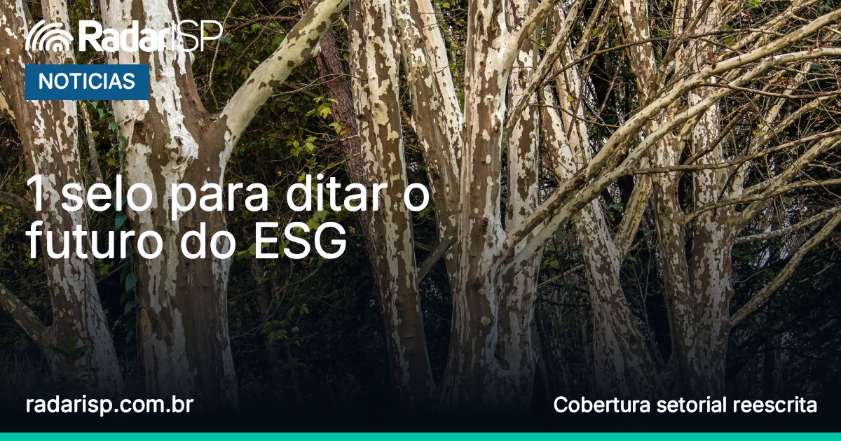 Capa 1 selo para ditar o futuro do ESG