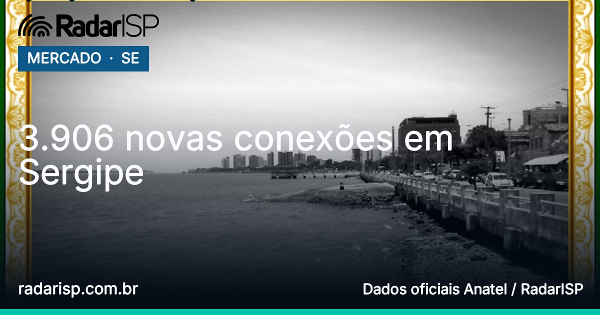 Capa 3.906 novas conexões em Sergipe