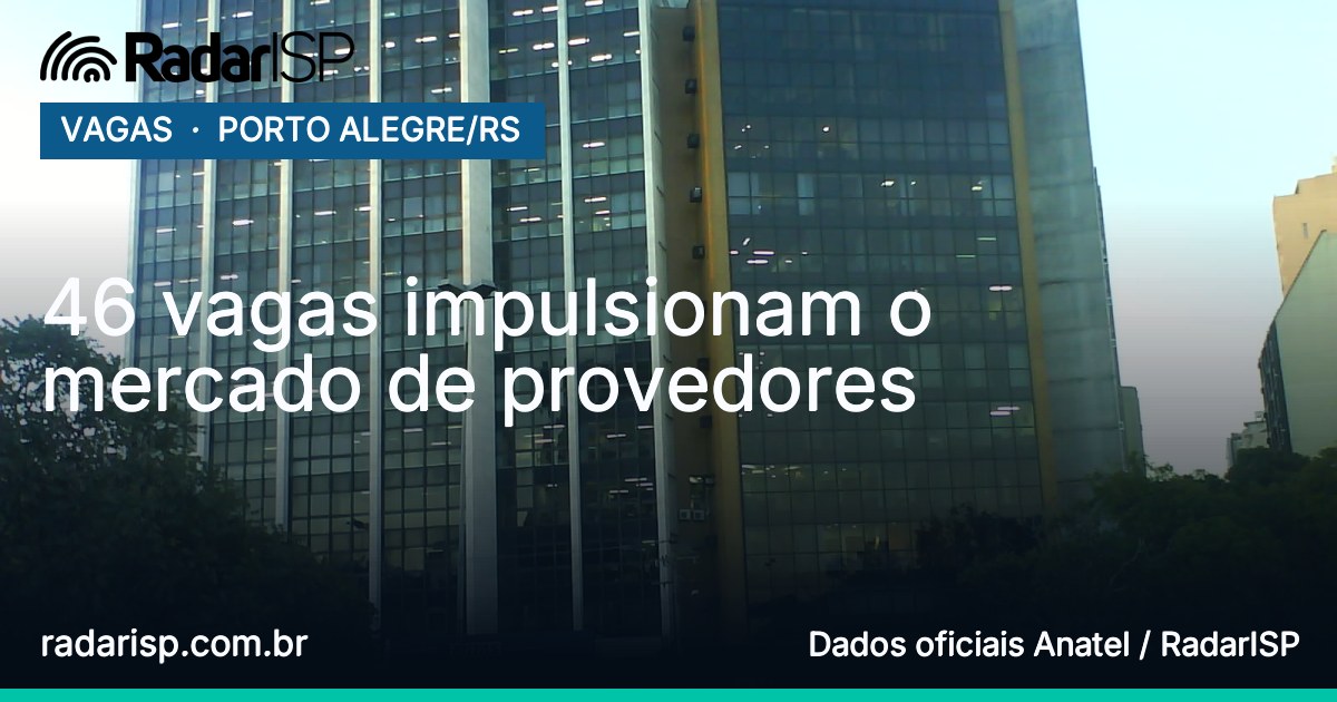 Capa 46 vagas impulsionam o mercado de provedores