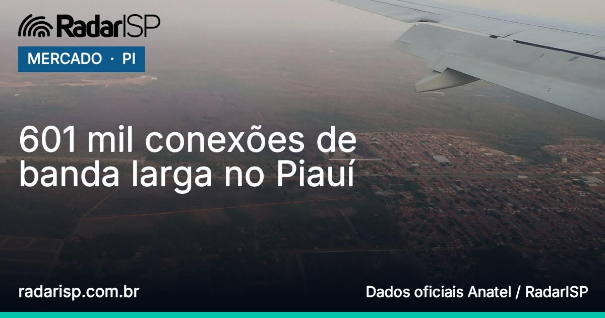 Capa 601 mil conexões de banda larga no Piauí