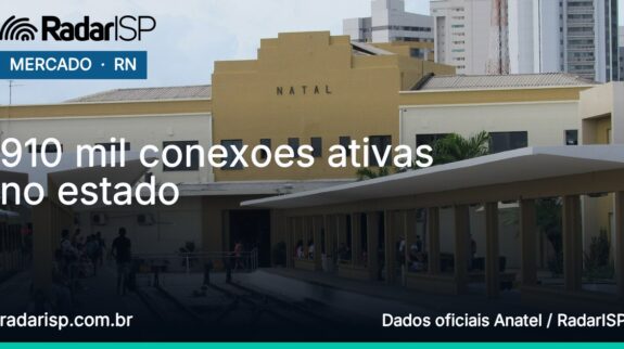 Capa 910 mil conexoes ativas no estado Capa 910 mil conexoes ativas no estado