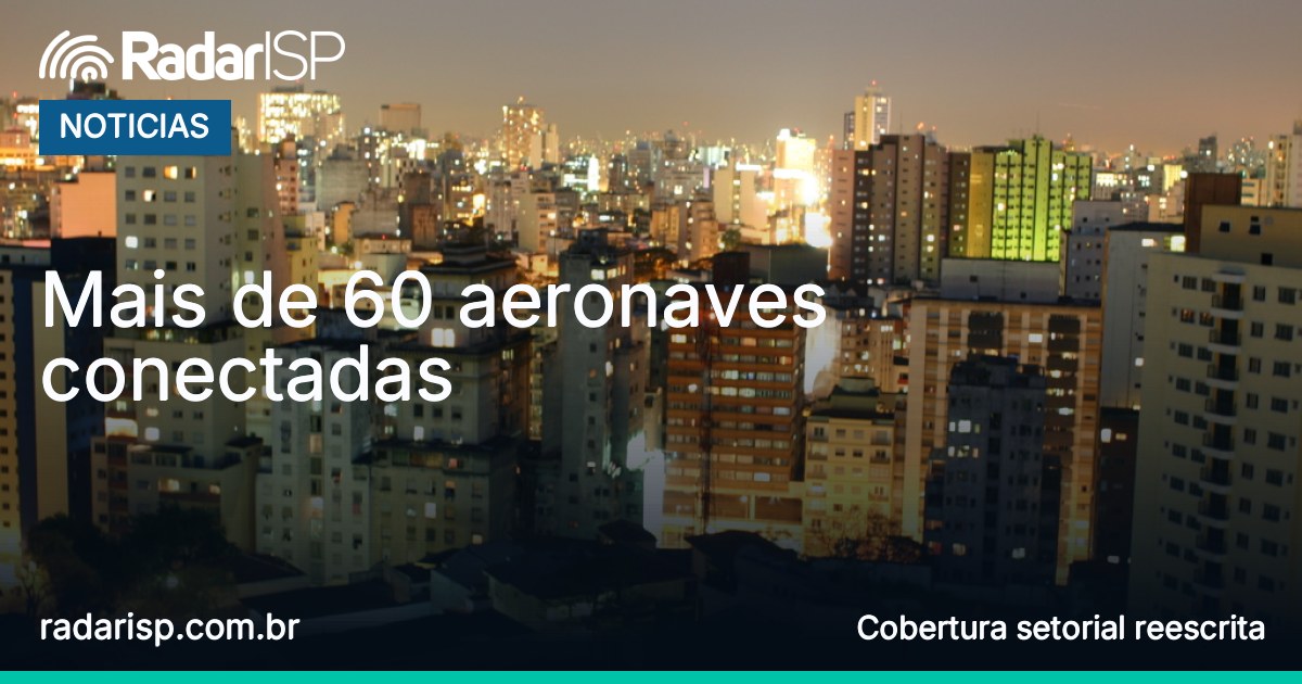Capa Mais de 60 aeronaves conectadas