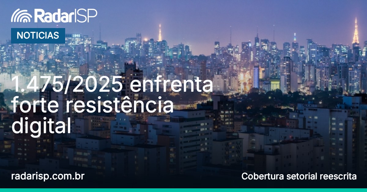 Capa 1.475/2025 enfrenta forte resistência digital