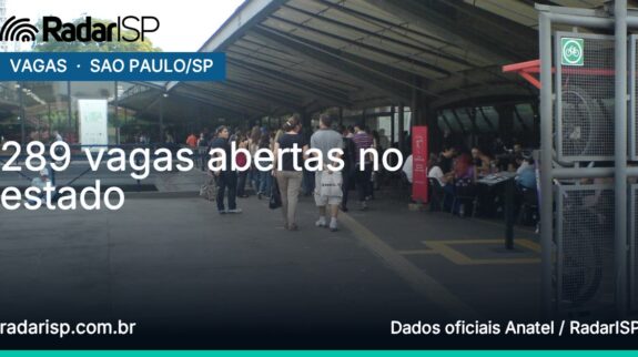 Capa 289 vagas abertas no estado