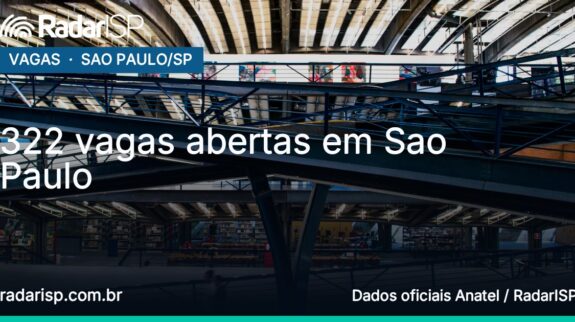Capa 322 vagas abertas em Sao Paulo Capa 322 vagas abertas em Sao Paulo