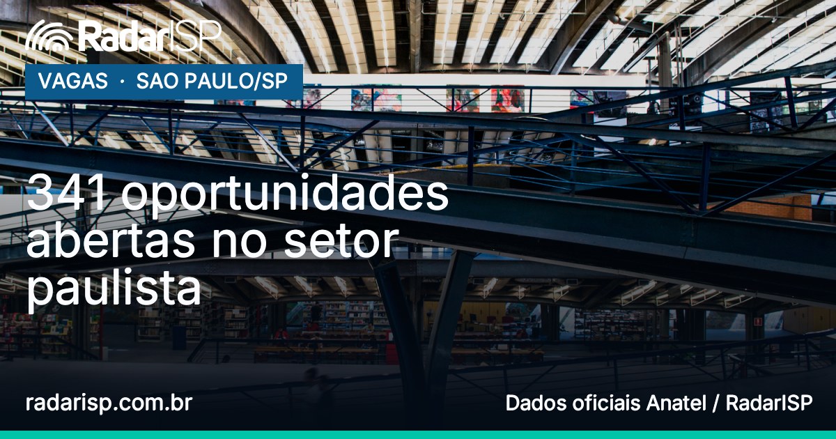 Capa 341 oportunidades abertas no setor paulista