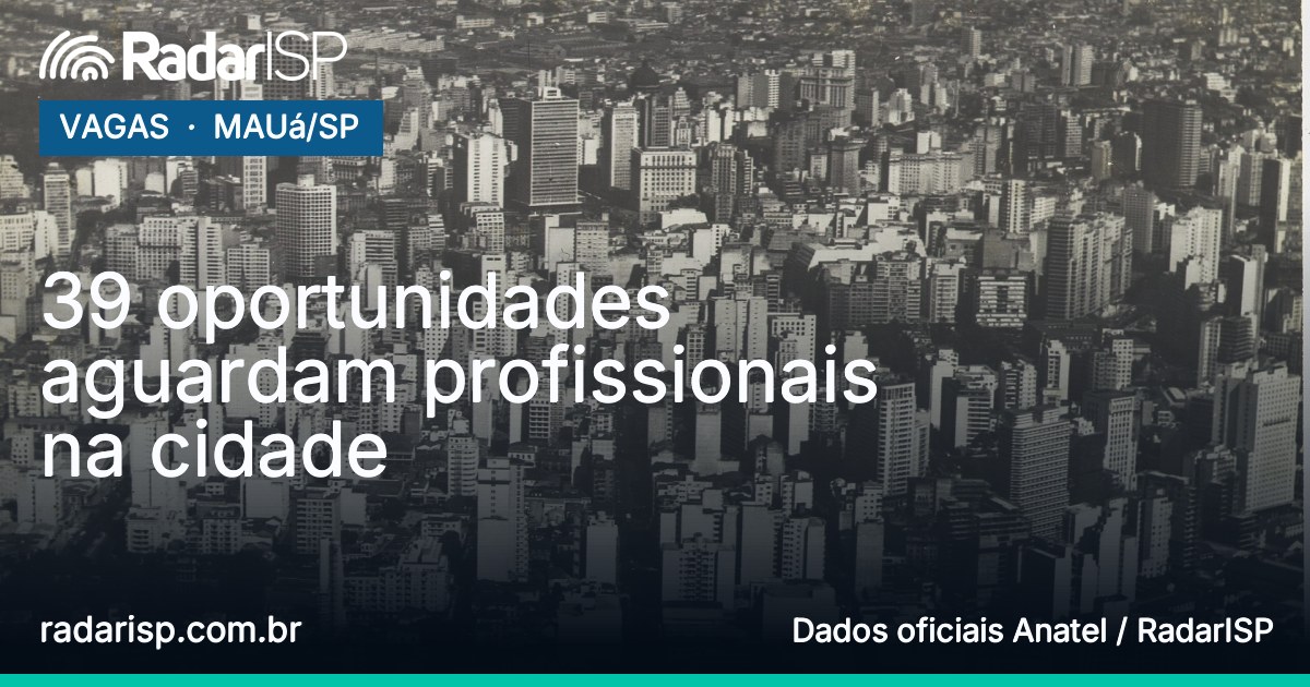 Capa 39 oportunidades aguardam profissionais na cidade