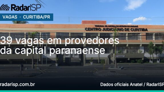 Capa 39 vagas em provedores da capital paranaense