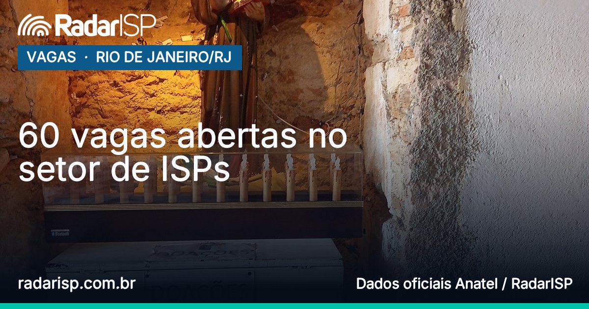 Capa 60 vagas abertas no setor de ISPs
