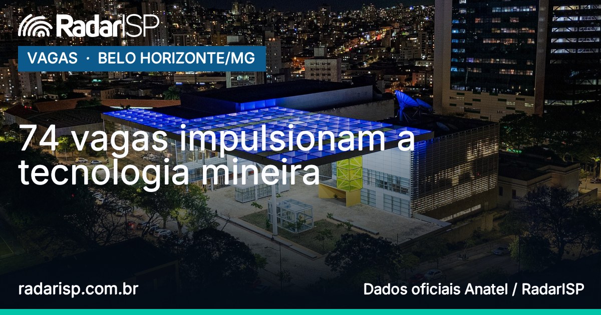 Capa 74 vagas impulsionam a tecnologia mineira