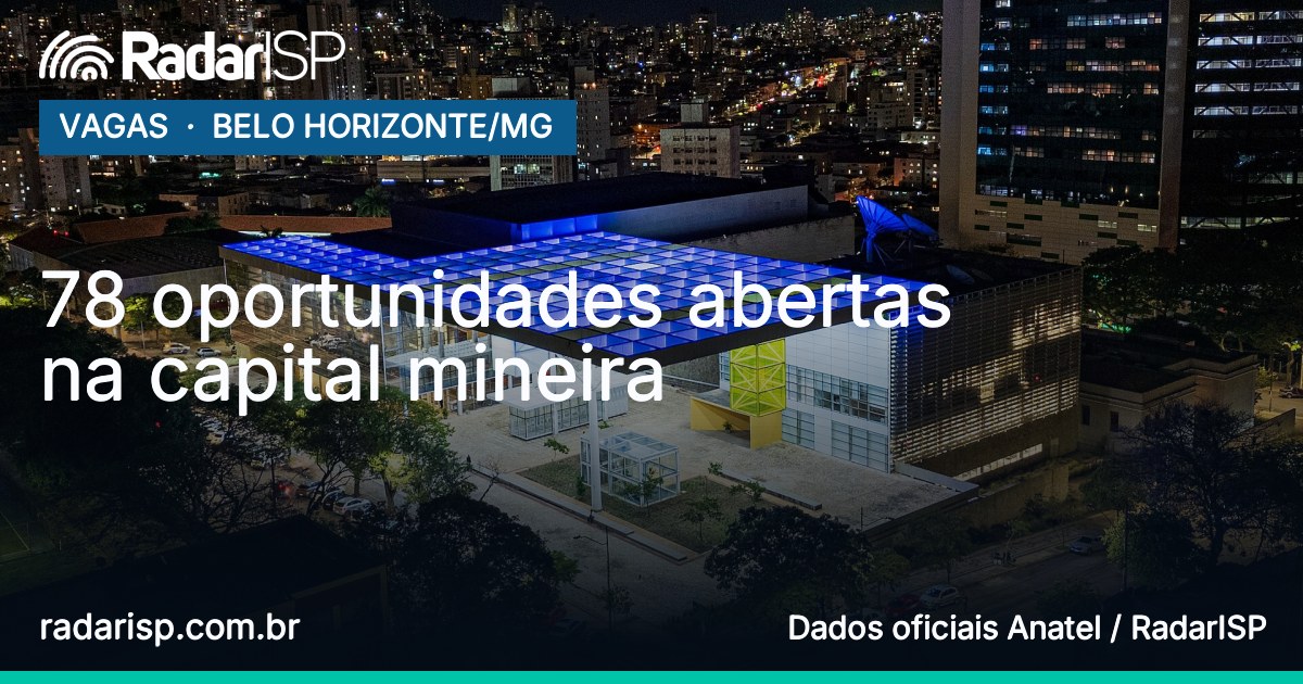 Capa 78 oportunidades abertas na capital mineira