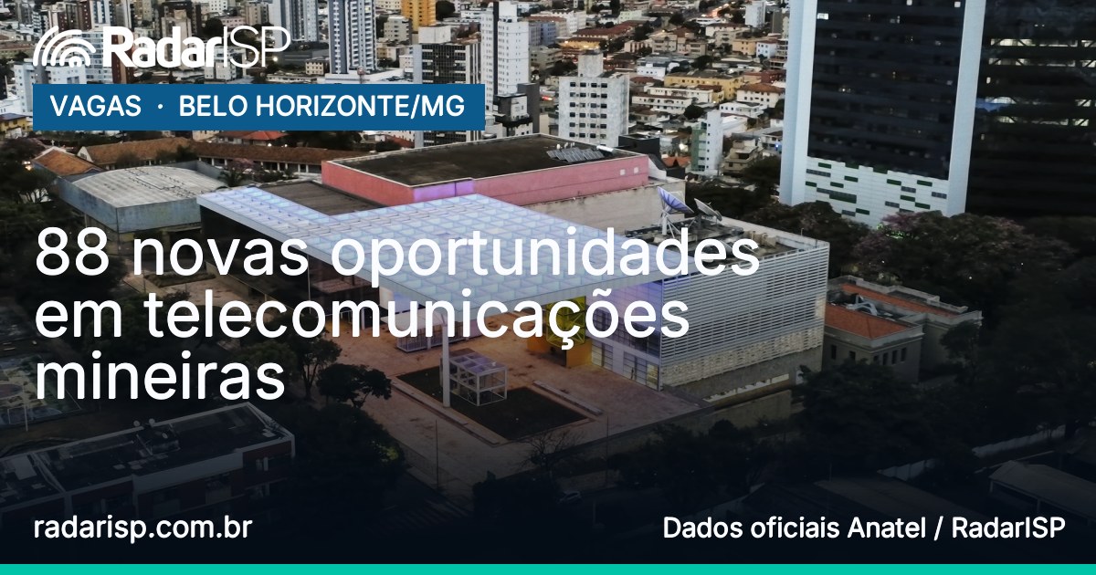 Capa 88 novas oportunidades em telecomunicações mineiras